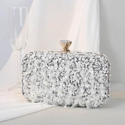 Handmade Beaded Evening Clutch Bag