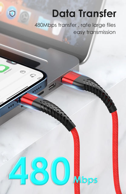 USB-A to Lightning Fast Charging Cable