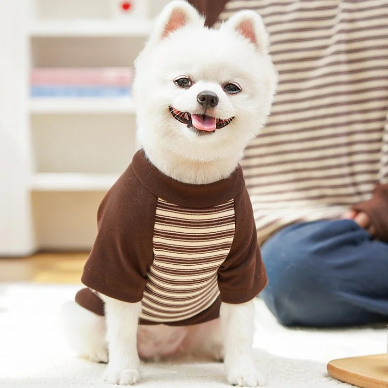 Striped Pet Pullover Shirt