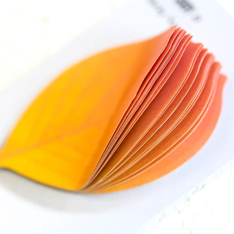 Leaf-Shaped Sticky Memo Notes