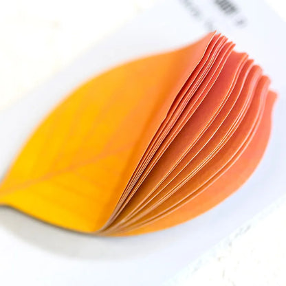 Leaf-Shaped Sticky Memo Notes