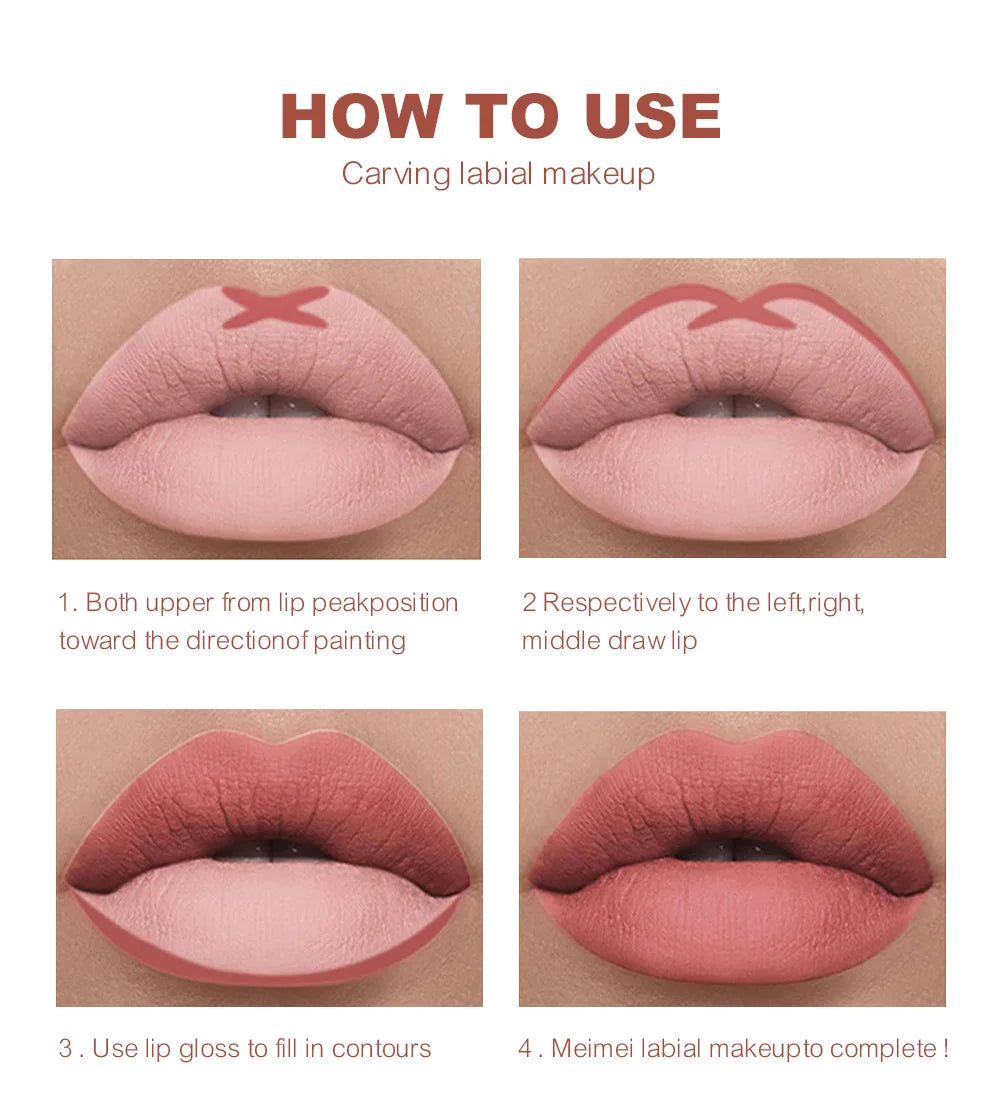 Dragon Ranee Matte Nude Lip Liner Pencil