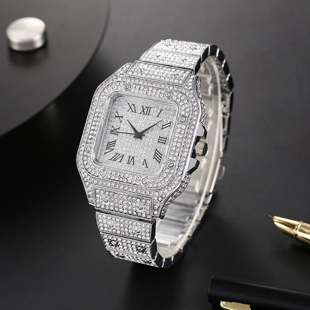 Men's Luxury Roman Numeral Quartz Business Watch