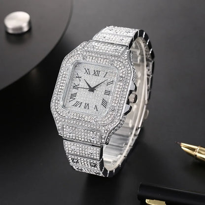 Men's Luxury Roman Numeral Quartz Business Watch