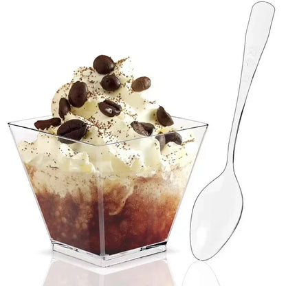 Clear Plastic Dessert Shooter Cups – 2oz Disposable Serving Cups