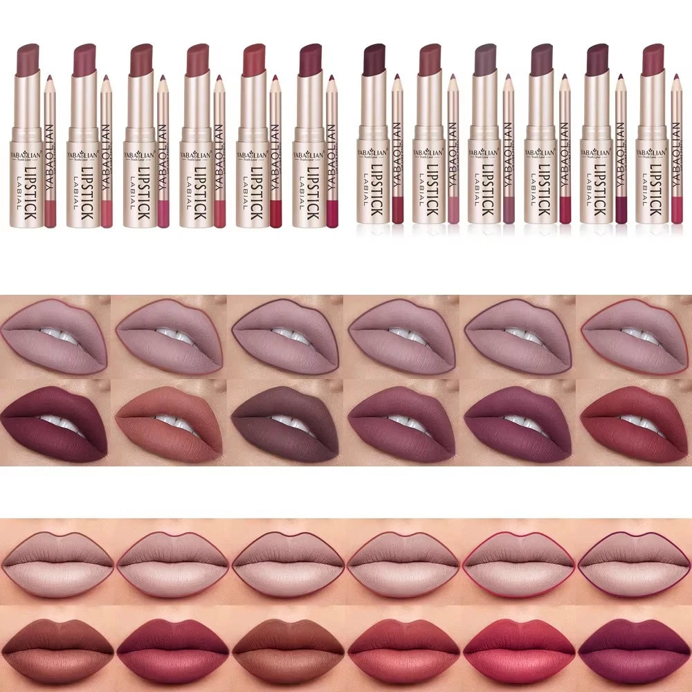 Matte Lipstick & Lip Liner Set
