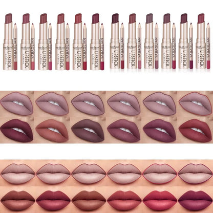 Matte Lipstick & Lip Liner Set