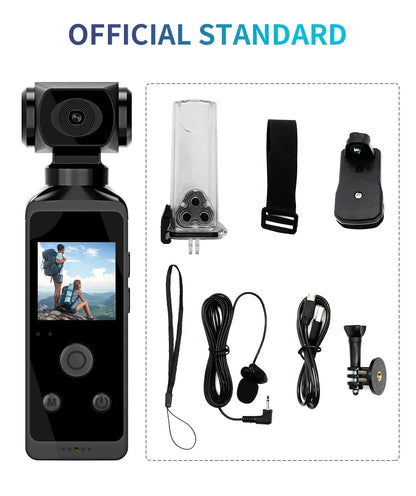 4K HD Pocket 270° Rotatable Wifi Mini Sports Camera with Waterproof Case