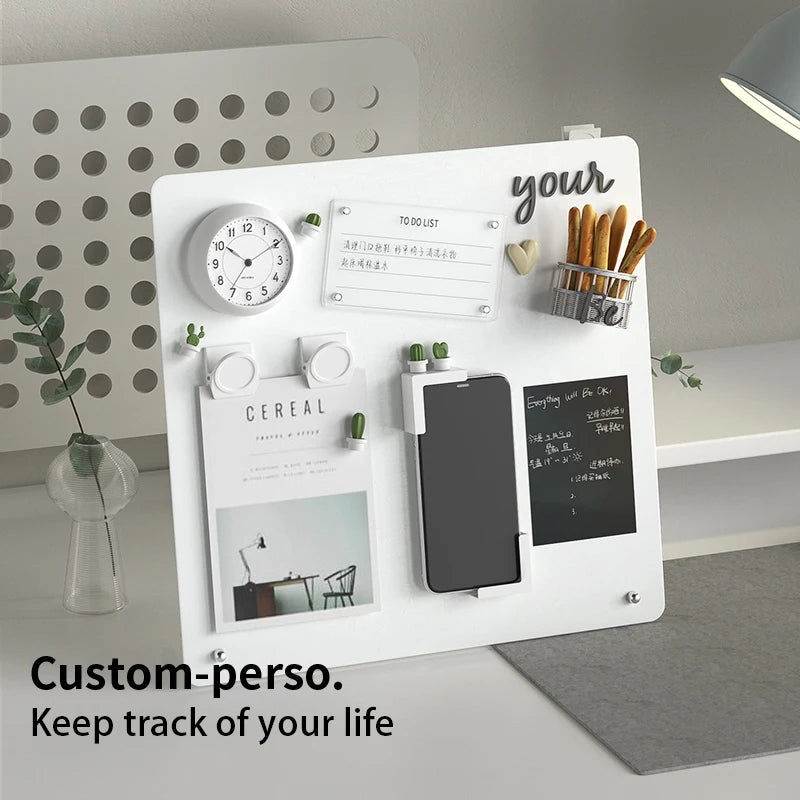Magnetic Tabletop Bulletin Board with Stand