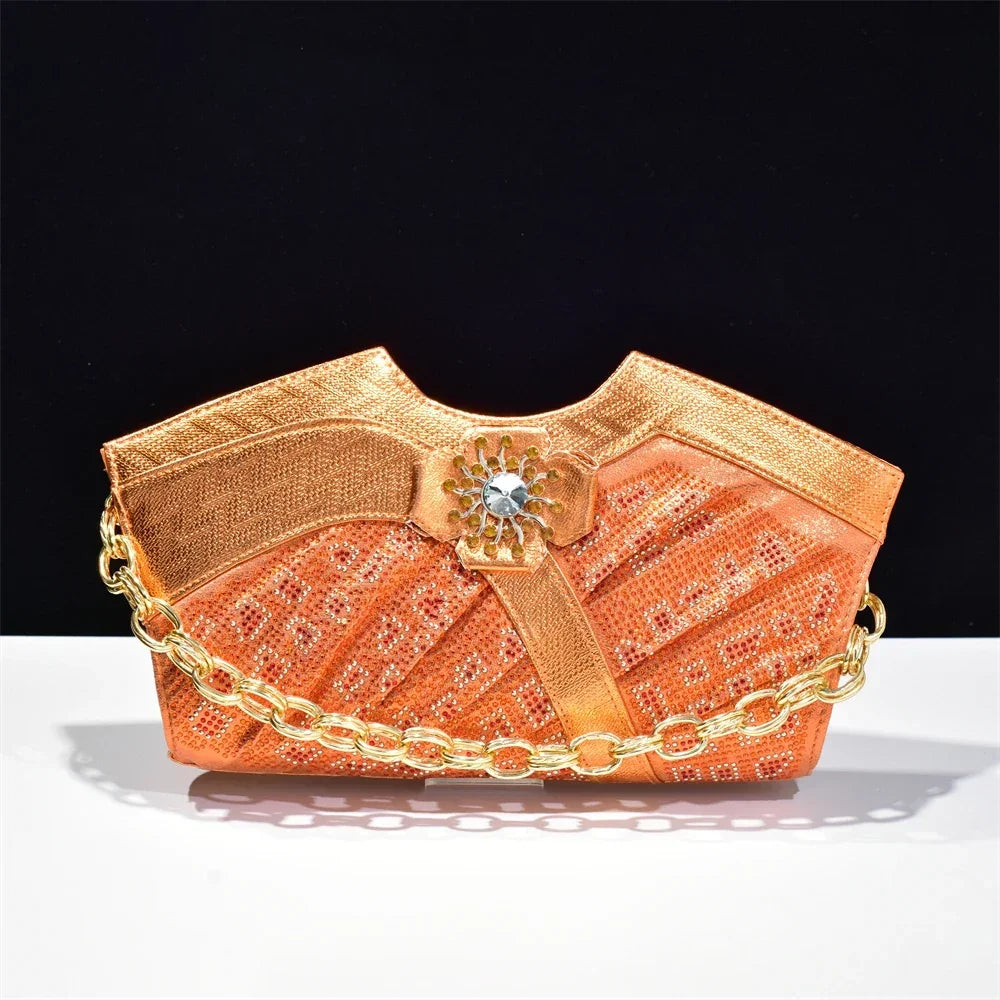 Luxury Rhinestone Evening Clutch Bag