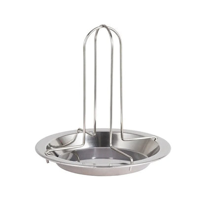 Stainless Steel Chicken Roasting Grill Stand with Bowl