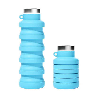 500ml Collapsible Silicone Sports Water Bottle
