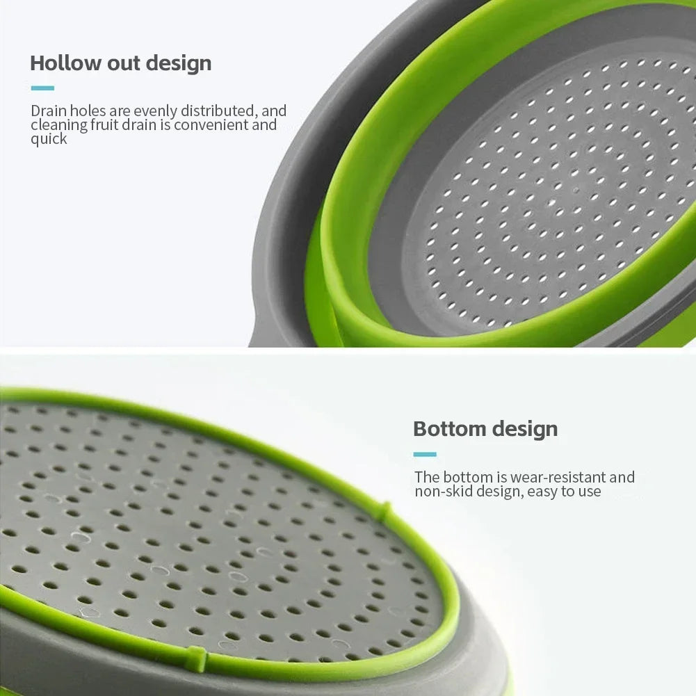 Foldable Fruit & Vegetable Drain Basket