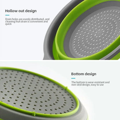 Foldable Fruit & Vegetable Drain Basket