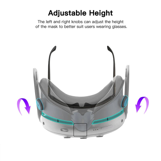 Meta Quest 3 Cooling Fan Face Interface with Magnetic Facial Cover