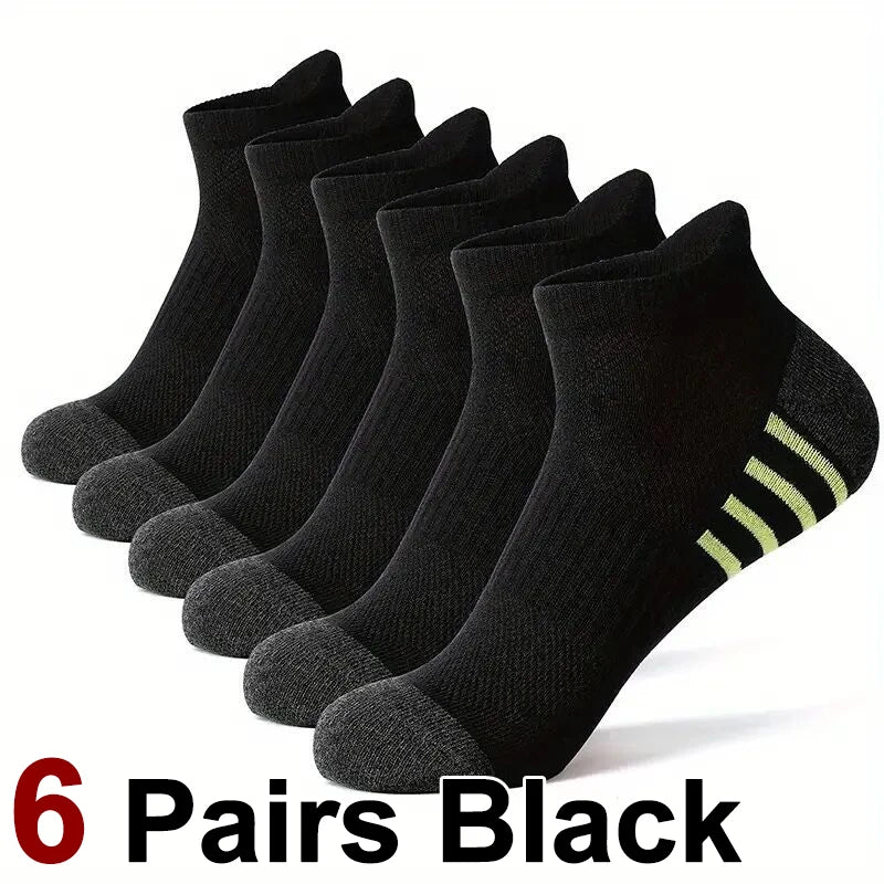 Men’s Breathable Mesh Sports Socks 6 Pairs