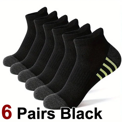 Men’s Breathable Mesh Sports Socks 6 Pairs