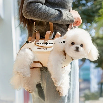Portable Pet Carrier Shoulder Bag with Safety Harness