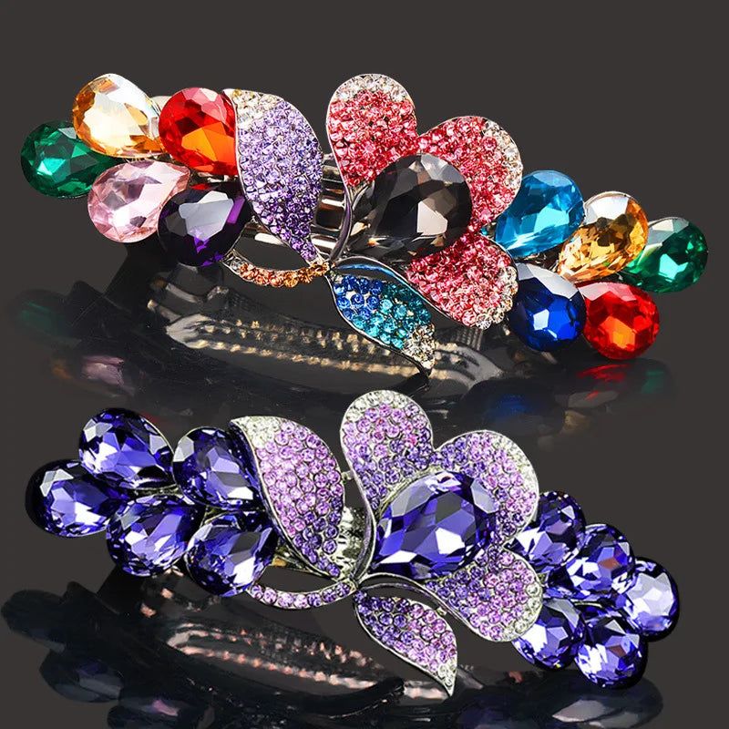 Women’s Rhinestone Hair Barrette Clip