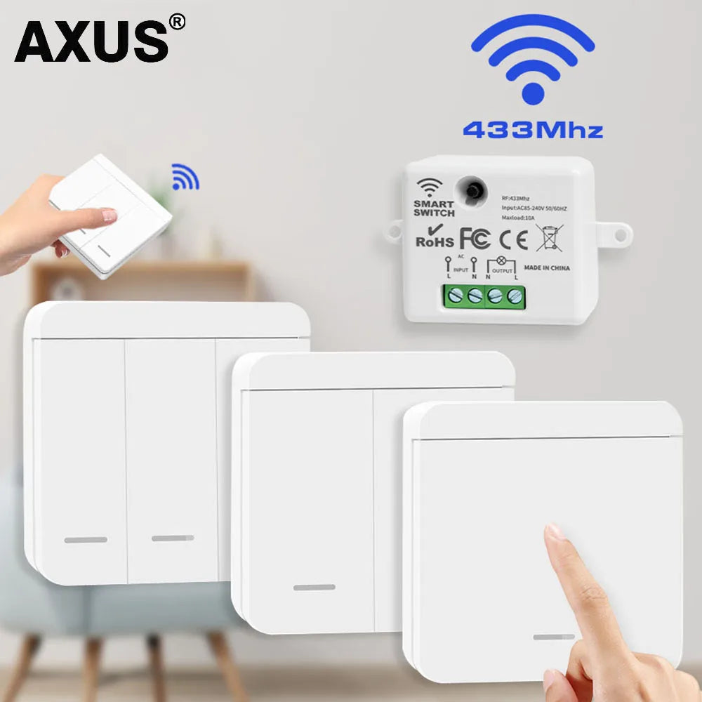 Wireless RF 433MHz Light Switch Relay Receiver