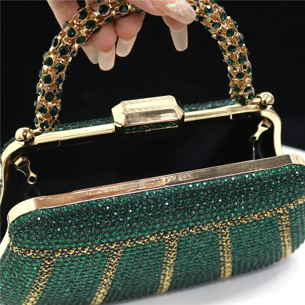 Luxury Rhinestone Evening Clutch Bag