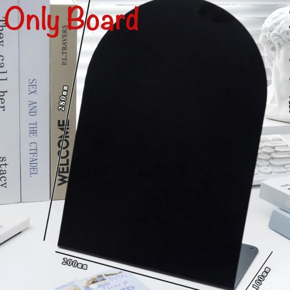 Desktop Magnetic Message Board with Storage Shelf