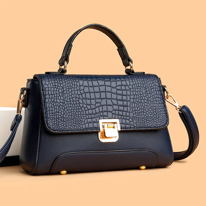 Large Capacity Leather Crossbody Handbag for Women