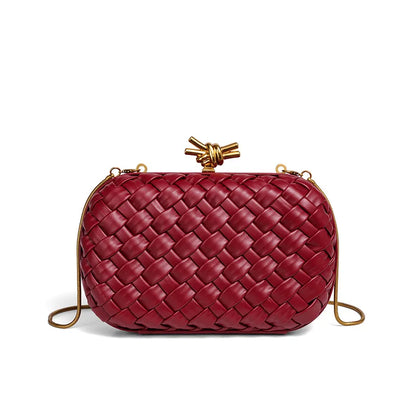 Handwoven Woven Evening Clutch Bag