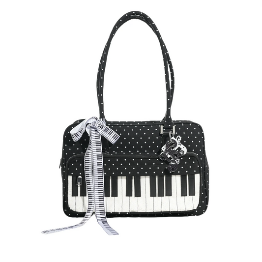 Piano Key Satchel Shoulder Bag