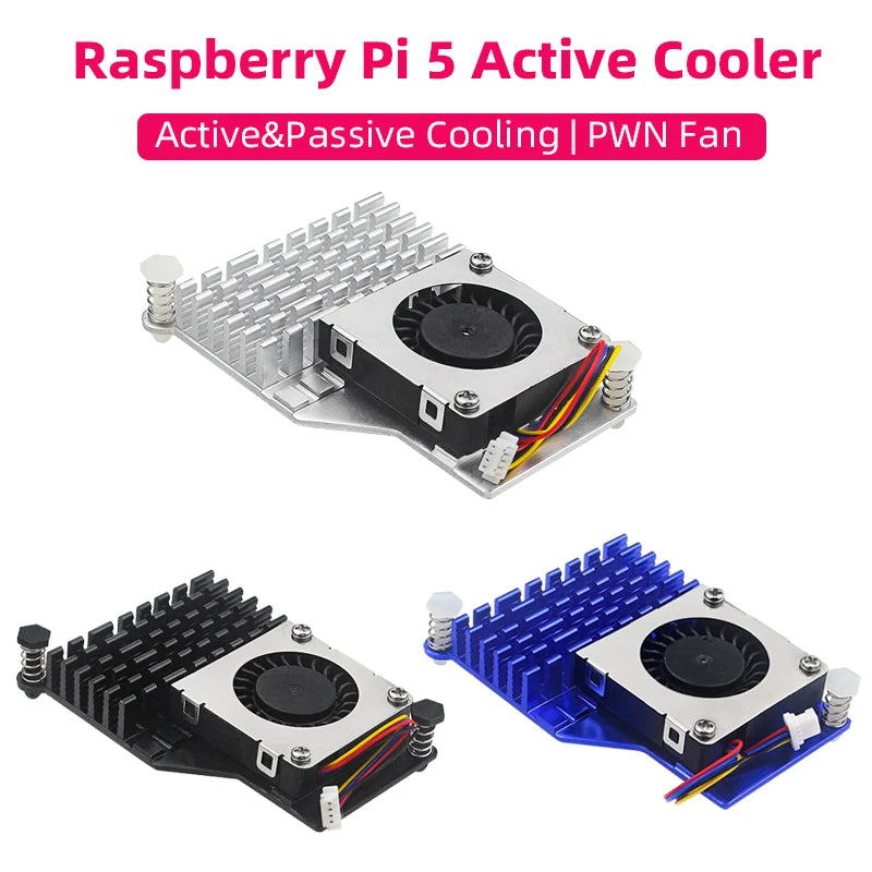 Raspberry Pi 5 Active Cooler with PWM Fan