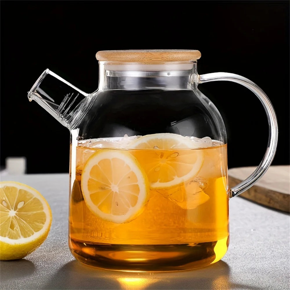 Large Capacity Heat-Resistant Glass Teapot