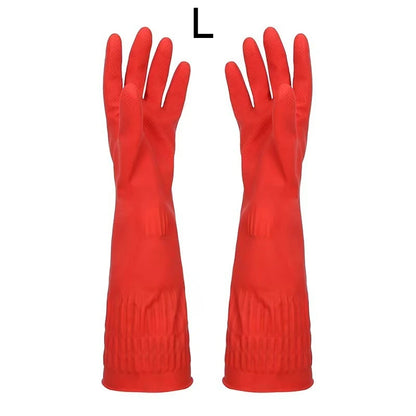 Extended Latex Dishwashing Cleaning Gloves