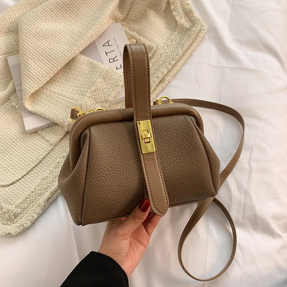 Luxury Style Small Tote Purse with Interior Zipper Pocket