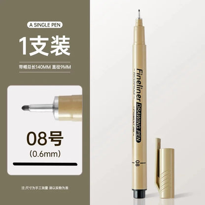 Waterproof Black Fineliner Drawing Pen