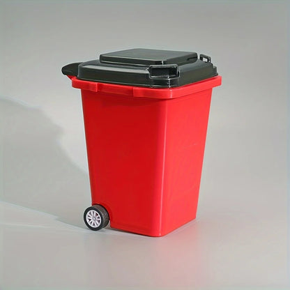 Mini Desktop Trash Bin Pen Holder