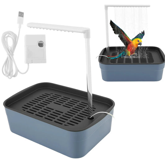 Automatic Bird Bath with Circulating Water Fountain