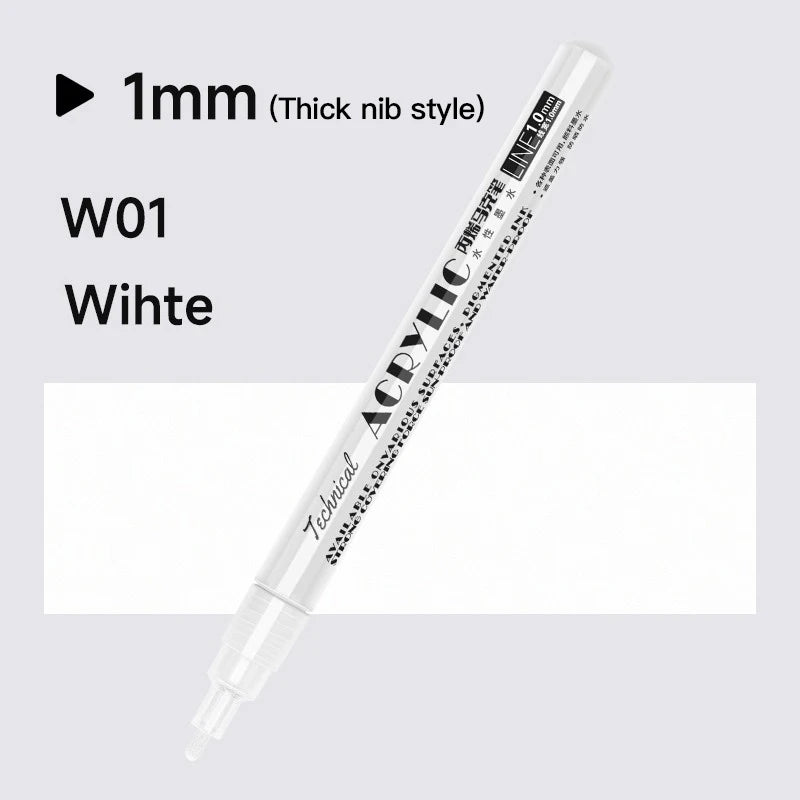 Metallic Acrylic Paint Marker Pens Set