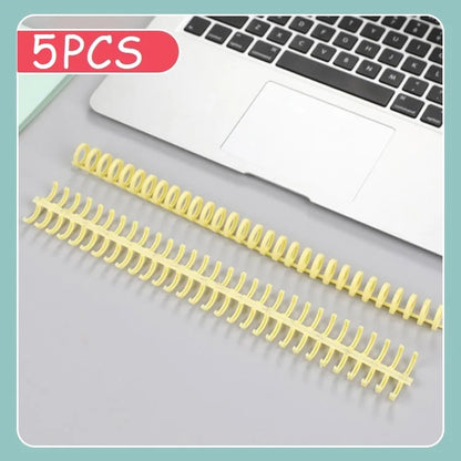 5-Pack Spiral Binder Rings for A4 Loose Leaf Notebooks