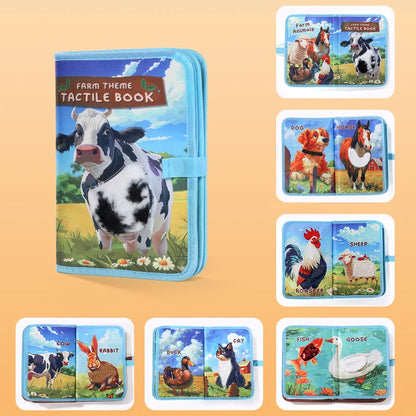 3D Animal Touch Cloth Book for Babies