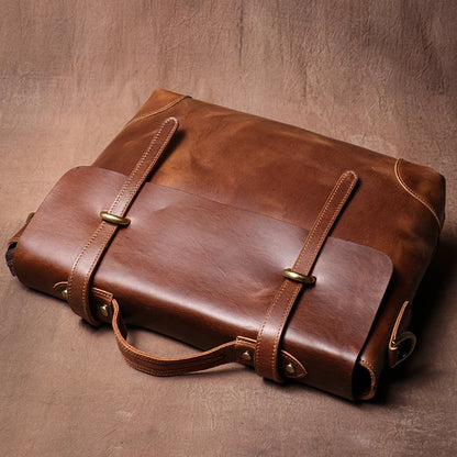 Genuine High Grade Retro Leather Briefcase