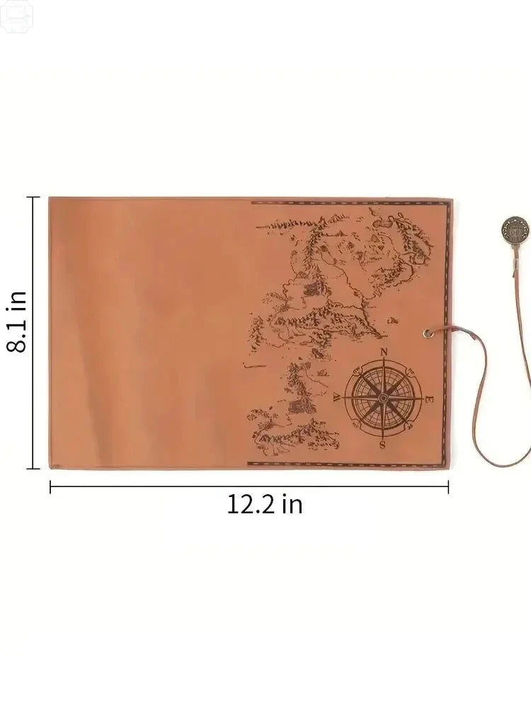 Vintage Treasure Map Roll Pencil Case
