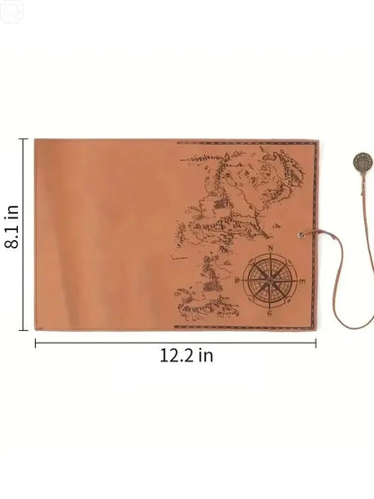 Vintage Treasure Map Roll Pencil Case