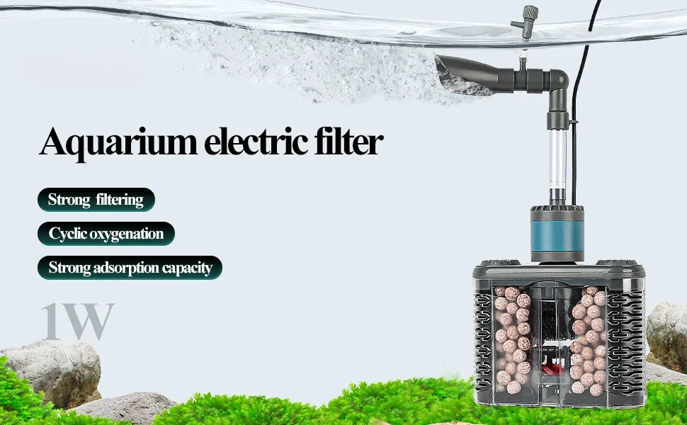 USB Aquarium Internal Filter with Bio Sponge & Water Filtration