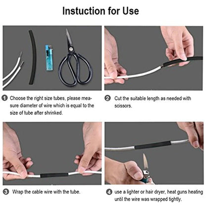 2:1 Polyolefin Heat Shrink Sleeves for Wire & Cable Insulation