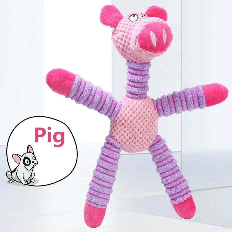 Animal Plush Squeaky Dog Toy