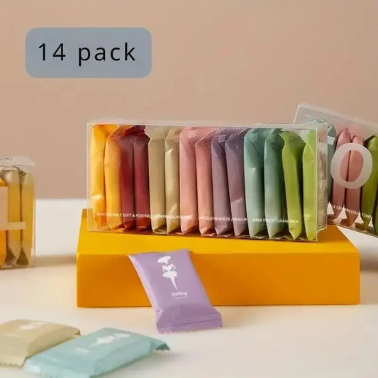 14-Pack Compressed Cotton Travel Towels