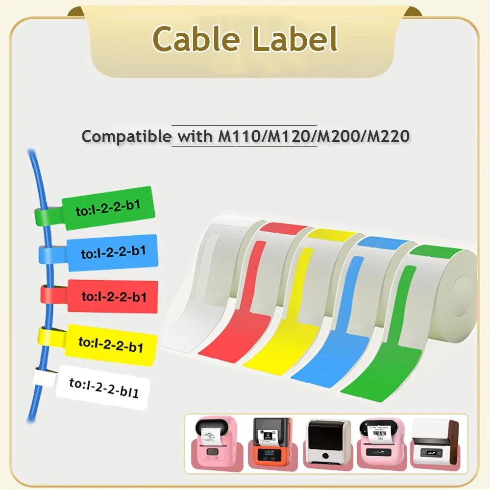 MrLabel F-Type Self-Adhesive Cable Wire Labels