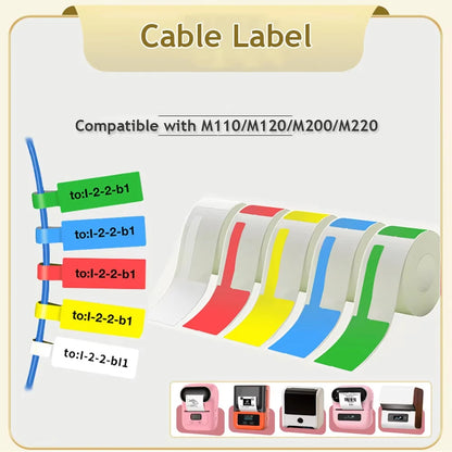 MrLabel F-Type Self-Adhesive Cable Wire Labels