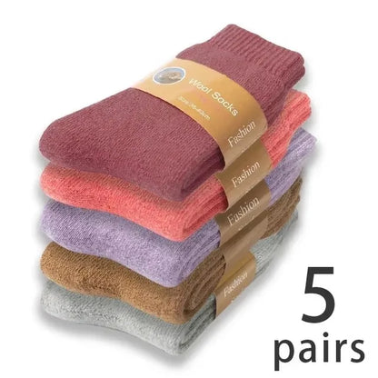Men’s Thick Winter Wool Socks 5 Pairs
