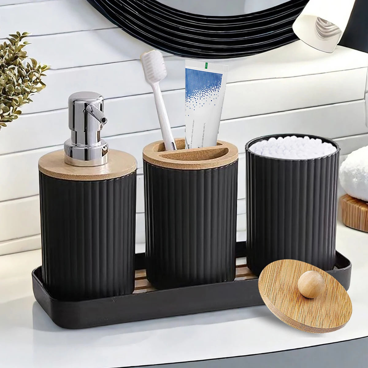 Bathroom Vanity Accessories & Storage Organizer Set
